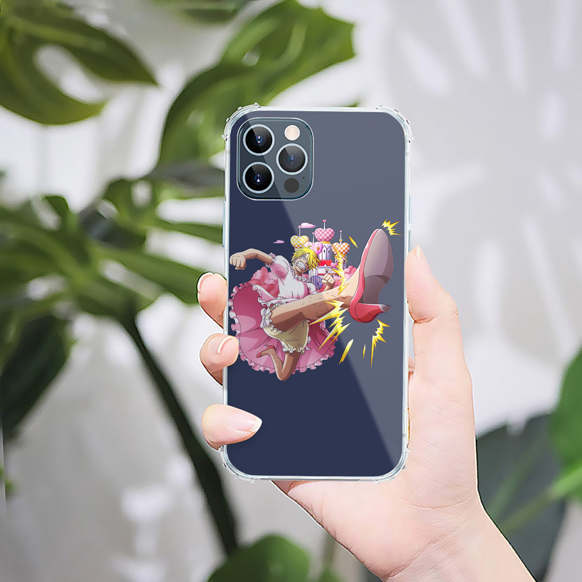 （画像用） ワンピース サンジ ONE PIECE Sanji 【iPhone 12シリーズ対応】透明スマホケース（クリアソフトケース）